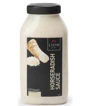Lion Horseradish Sauce 2.27kg Restaurant Quality This condiment sauce provides you with a rich and warming taste. Horseradish sauce adds flavour to your meals