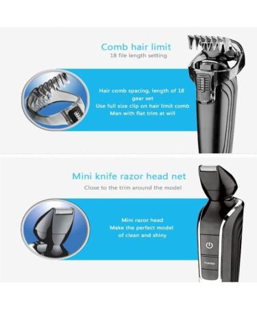 5 in 1 Professional Rechargeable Barber Scissors & Hair Clippers for Men - Cordless Adjustable Clipper & Shaver - US Plug - Buy Online on GoSupps.com