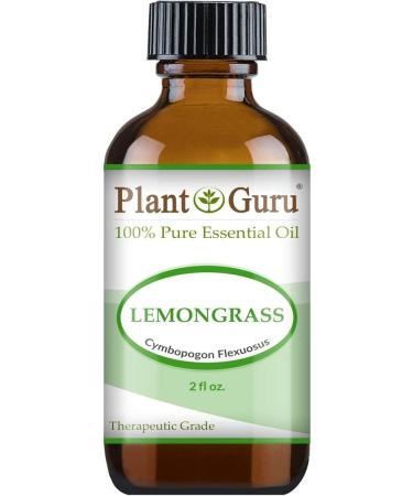 Lemongrass Essential Oil 2 oz - 100% Pure Undiluted Therapeutic Grade for Aromatherapy Skin Body & Hair Growth - International Shipping - Buy Online on GoSupps.com