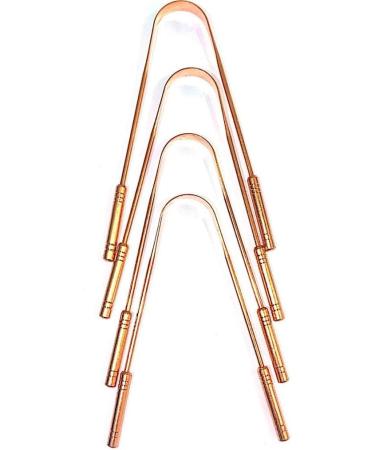 Buy Copper Tongue Cleaner - Effective Bad Breath Treatment for Adults & Kids | Oral Care & Hygiene (4 Pack) - Buy Online on GoSupps.com