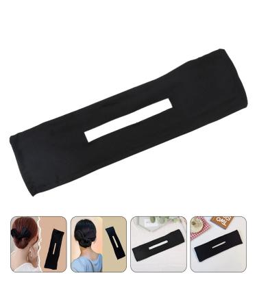 Solustre 3-Piece Hair Bun Maker Set - Reusable Flexible Rolls & Headband Hair Accessories for Women & Girls - Perfect for Stylish Updos - Black - Buy Online on GoSupps.com