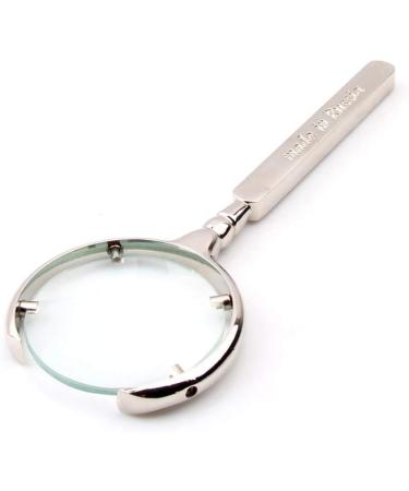 Simple Classic Magnifying Glass 6&Times Zoom Metal Handle Exquisite Design for Read Old Man Child Creative Gift Lofty Ambition - Buy Online on GoSupps.com