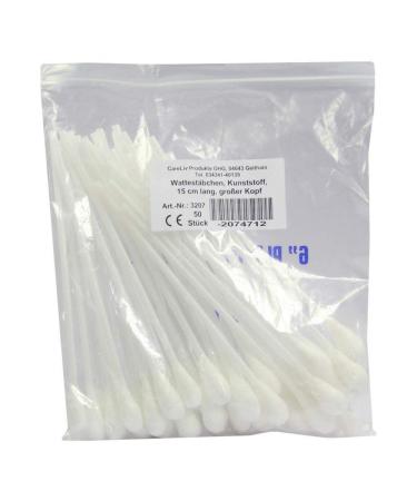 COTTON SWABS plastic large head 15 cm 50 pcs