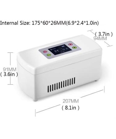 Insulin Refrigerated Box Portable Car Small Refrigeration Put Interferon Drugs Small Refrigerator Home USB Rechargeable White 2 C-8 C White - Buy Online on GoSupps.com