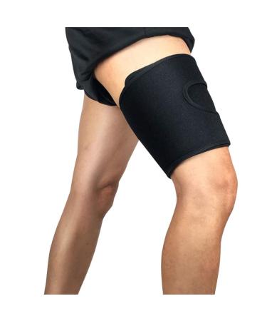Healifty Thigh Support Brace Thigh Hamstring Adjustable Thigh Hamstring Compression Sleeve Thigh Sweat Band Thigh Sweat Sports Brace Hamstring Support Brace