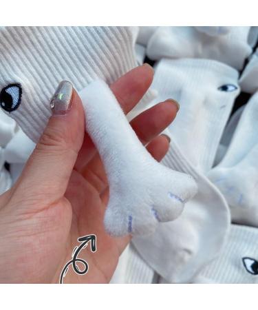 Novelty Funny Magnetic Suction Couple Socks - Cute 3D Doll Design - Cool Wedding Gifts - 1/2 Pairs (Black) - Buy Online on GoSupps.com