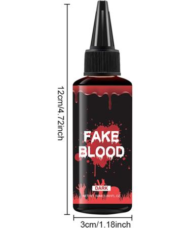  Generisch Halloween Blood - 50ml of artificial Halloween blood for people - Costume accessory for content creators - For makeup artists films themed events haunted houses balls - Buy Online on GoSupps.com