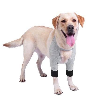 MiOYOOW Dog Front Leg Brace Adjustable Dog Elbow Brace for Protecting Dog Front Knee Joint (S/M/L/XL)