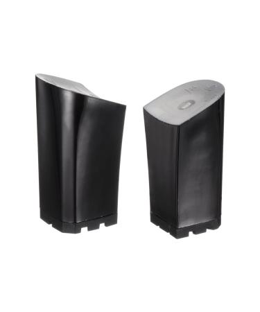 HARFINGTON 1pair Heel Repair Replacement 1.81"x3.43" High Chunky Heel DIY for Women Shoe Black