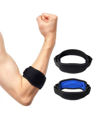 2 pieces of elbows bandages men elbow bandage tennis arm cuff developed for tennis and golfers bandage to relieve pain in the tennis arm.