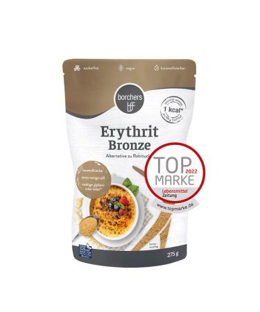 borchers Erythritol Bronze | Caramelizable | Sugar-free and low in calories | 275g 275 g (1 pack) - Buy Online on GoSupps.com