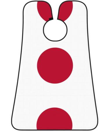Japanese Flag Beard Bib Apron for Men | Beard Hair Catcher & Trimming Cape Cloth - Black - Buy Online on GoSupps.com