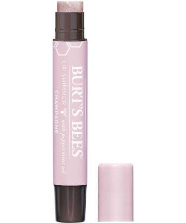 Burt's Bees Lip Shimmer Champagne 0.09 oz - Pack of 6 | Natural Lip Color with Nourishing Ingredients - Buy Online on GoSupps.com