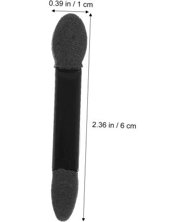 Mikinona Sponge Eyeshadow Brush 50pcs Makeup Sponges Bulk Makeup Eyeshadow Brush Cleaning Brush Lipstick Miss Make up Size 2 Black - Buy Online on GoSupps.com