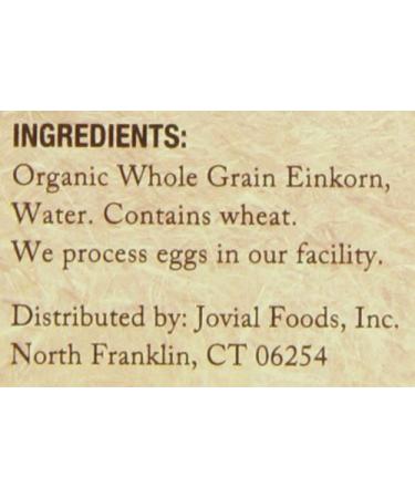 Jovial Einkorn 100% Organic Whole Wheat Penne Rigate - High Protein Einkorn Pasta - Non-GMO, USDA Certified - Made in Italy - 12 Oz (Pack of 6) - Lower Carb, Delicious Option - Buy Online on GoSupps.com