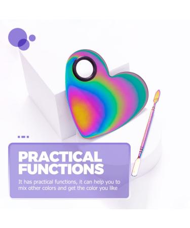 FOMIYES Nail Color Mixing Palette - Metal Acrylic Mini Makeup Mixing Plate for Perfect Nail Art | International Shipping Available - Buy Online on GoSupps.com