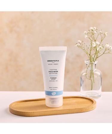 GREEN PEOPLE Purifying Face Mask 50ml Natural & Organic Clay & Charcoal Face Mask Anti-Blemish Facial Mask for Combination & Spot Prone Skin SLS Free & Ethyl Alcohol Free Cruelty Free & Vegan Black - Buy Online on GoSupps.com