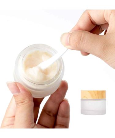 XLKJ 5-Piece Matte Glass Cosmetic Jar Set - Travel-Size Empty Cream Containers with Lids for Skincare - Buy Online on GoSupps.com