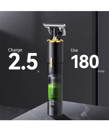 Professional Hair Cutting Tool & Clipper for Men Electric Shaver Beard Trimmer & Nose Hair Trimmer with LCD Display Black - Buy Online on GoSupps.com