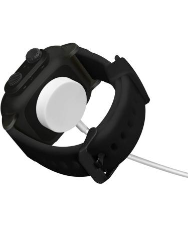 Waterproof Silicone Apple Watch Band Case - 44mm Series 4/5/6/SE | Drop & Shockproof Black iWatch Cover - Buy Online on GoSupps.com