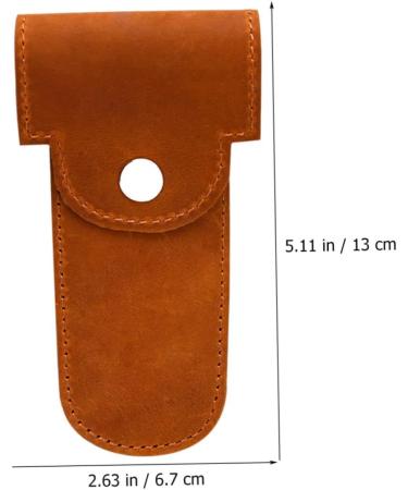 Beavorty Leather Razor Storage Bag - 2-Piece Protective Cover for Men's Grooming & Hairdressing Accessories - Buy Online on GoSupps.com