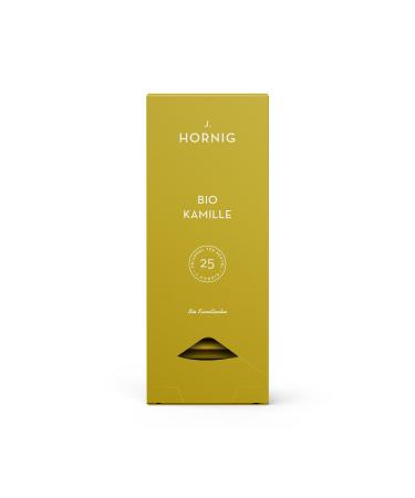 J. Hornig Bio Chamber tea chamomile tea in the Premium Pyramidian bag mild taste organic certified 25 organic degradable tea bags