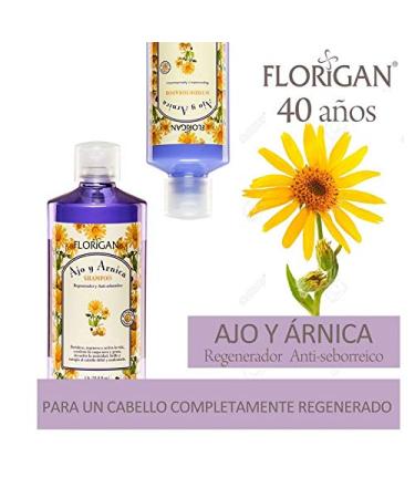 Buy Anti Dandruff & Regenerative Shampoo Ajo y rnica 1L - Florigan Purple | Fast International Shipping - Buy Online on GoSupps.com