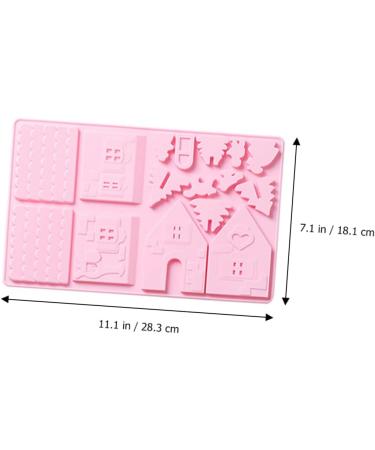 Ciieeo 14 Pcs Cake Baking Tools Silicone Molds Tuile Molds Silicone House Chocolate DIY Mold Fudge Material - Buy Online on GoSupps.com