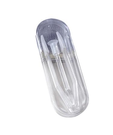 HNSDSVCD portable tool set for inserting and removing contact lenses with shovels tweezers for trips and at home multifunctional contact lens carrier bag transparent