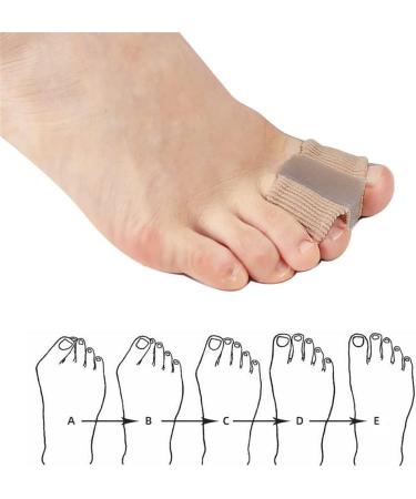 2 Pairs Soft Breathable Toe Separator Sleeves with Gel Spacer for Big Toe Alignment and Pain Relief - Hammer Toe Corrector for Bunions and Overlapping Toes (Size S) - Buy Online on GoSupps.com