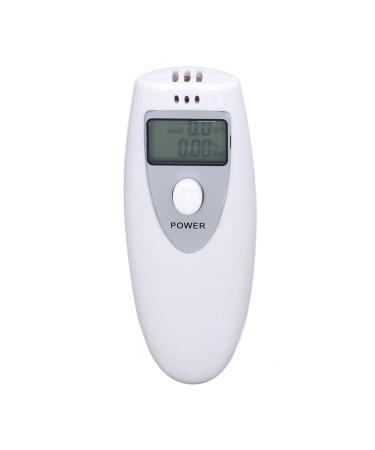 Portable Alcohol Tester, Small Accurate White Breath Alcohol Tester Sensitive for Alcohol Detection