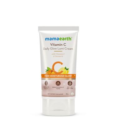 Mamaearth Vitamin C Daily Glow Lumi Face Cream | Moisturized Skin with Highlighter Like Glow | Relieves Dullness & Revives Natural Radiance | Lightweight & Non Sticky | 1.06 Oz/30g