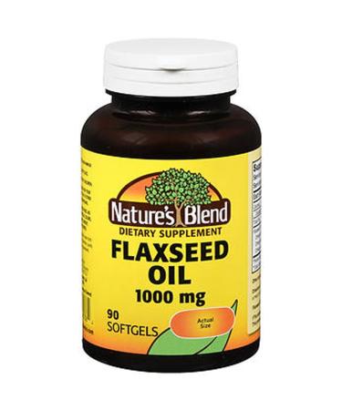 Nature's Blend Flaxseed Oil 1000mg Gelcaps 90 Ct