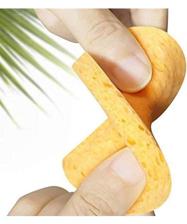 60 Pcs Facial Sponges Cleansing Compressed Facial Sponge Natural Make Reusable Professional Face Cleaning Sponge Pads for Facial Cleansing Exfoliating Mask Makeup Removal (Yellow One size) - Buy Online on GoSupps.com