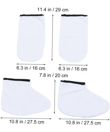 Healeved 2 Pairs Hand Treatment Cover Take a Bath Warm Gloves Wax Bath Hand Treatment Mitts Lipgloss Organizers Pearl Ponytail Hair Clip Tanning Mitt Spa Insulation Cotton - Buy Online on GoSupps.com