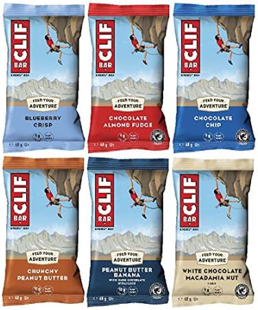 Clif Bar Pack vari (6 x 68 g) | La barre nerg tique populaire des tats-Unis | Bo te de m lange pour tester avec 6 go ts Mixte 68 g (Lot de 6)