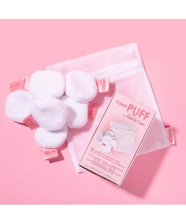Makeup Eraser Toner Puff 7pc Set with Reusable Rounds & Laundry Bag - Buy Online on GoSupps.com