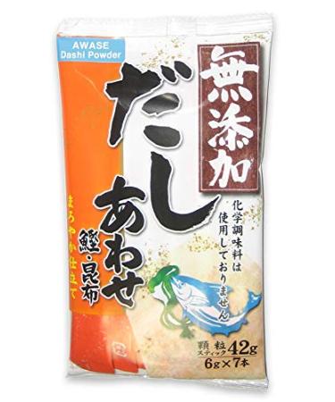 Shimaya Awase Dashi Powder (Bonito and Kelp Soup Stock) English instructions on the back 1.48 oz (6 gram x 7 packets) Bonito and Kelp 0.21 Ounce (Pack of 7)