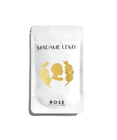 Madame Lemy Sweat Absorbing Body Powder - Talc Free All Natural Deodorant - Aluminium Free Vegan Cruelty Free - Eliminates Odor Anti Chafing Formula & Refill Solution | Rose 2.5 oz