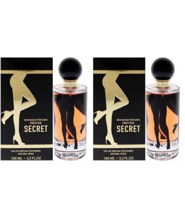 New Brand Perfumes Edp secret (l) 100 ml spr 3.30 Fl Oz (Pack of 2) 3.3 Ounce (Pack of 2)