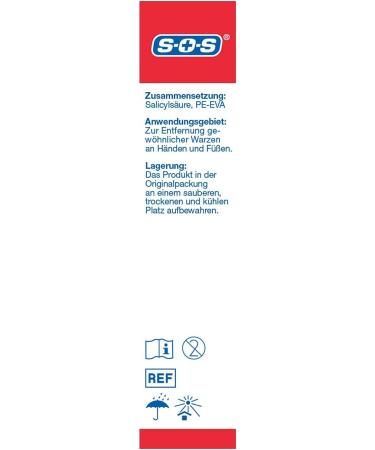 SOS Warken Ex Pavement - Waterproof Wart Removal Plaster for Children (2 x 24) | Effective Warts Treatment for Hands & Feet - Buy Online on GoSupps.com