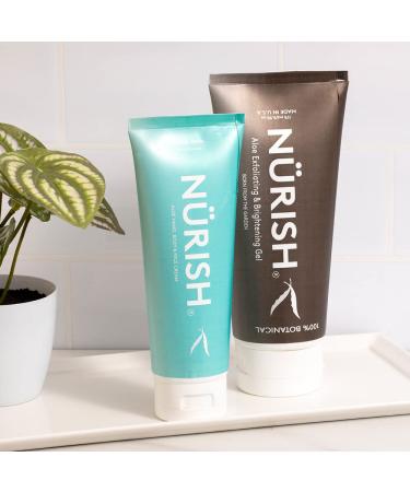 NURISH Aloe Exfoliating Gel - 100% Natural & Vegan | Gentle Exfoliation for Radiant Skin - 5.95 oz - International Shipping Available - Buy Online on GoSupps.com