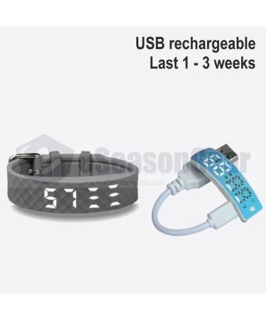 eSeasonGear VB80 Vibrating Watch Silent Alarm ADHD Medication Reminder - Blue (Large) - Buy Online on GoSupps.com