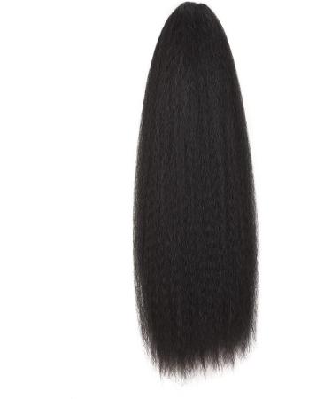 75CM Afro Kinky Straight Drawstring Ponytail Afro Yaki Straight Drawstring Ponytail Extensions for Women Girls Pony Tails Hair Pieces Black (75CM/30 INCH 1B) 75CM/30 INCH 1B - Buy Online on GoSupps.com
