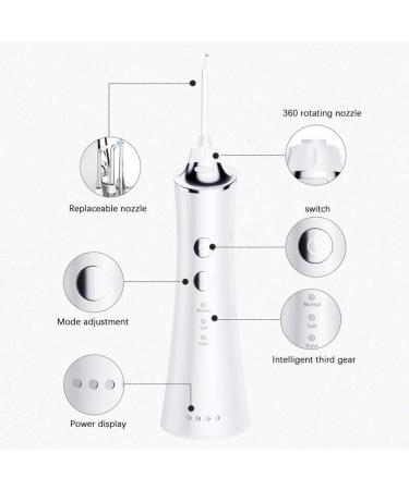 Water Power Flosser - Cordless Dental Oral Irrigator | Professional USB Rechargeable & IPX7 Waterproof | 3 Modes for Home Travel & Family Use - Buy Online on GoSupps.com