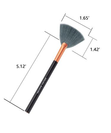 Shop High-Quality Fan Makeup Brush for Highlighter & Blush | Long Handle Anti-Shedding Bronzer Tool | International Shipping Available - Buy Online on GoSupps.com