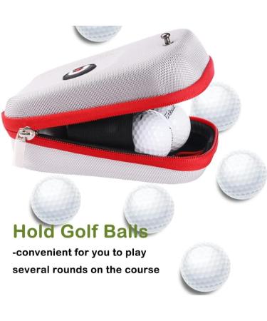 ACHIX Golf Rangefinder Hard Shell Case - Compatible with Bushnell/Callaway/Tectectec - Large Silver Carry Bag with Carabiner Belt Clip - Universal Laser Range Finder Case for Most Brands - Buy Online on GoSupps.com