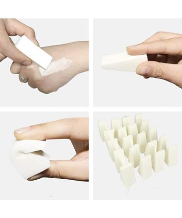 80-Piece Makeup Sponge Set - Latex-Free Mini Triangular Sponges for Foundation Powder Cream & Liquid - Perfect Nail Art & Beauty Tools - Buy Online on GoSupps.com