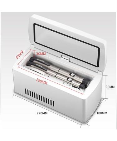 Portable Insulin Refrigerator Large Capacity Portable Medication Cooler Case Precise Temperature Control (2-18Â°) Low Noise Mute For Travel Interferon Drug Storage Without Battery - Buy Online on GoSupps.com