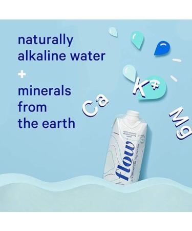 Buy Flow Alkaline Spring Water - 100% Natural Eco-Friendly Packaging Refreshing Taste NON-GMO BPA-Free Pack of 12 x 500ml - International Shipping Available - Buy Online on GoSupps.com